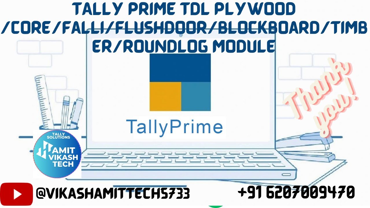 Tally Prime TDL l PlyWood /Core/Falli/FlushDoor/BlockBoard/Timber/RoundLog  Module l All in One