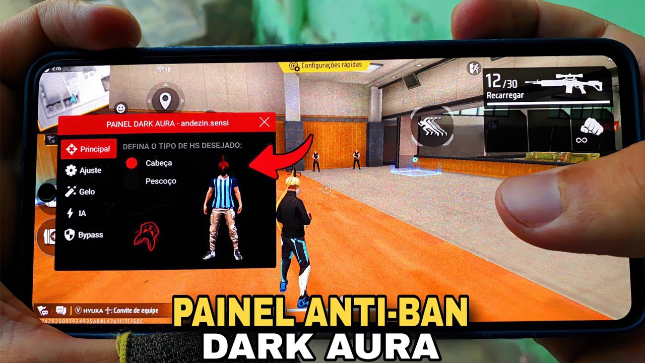1 DIA TESTANDO O PAINEL DARK AURA🔥(ANDROID E IOS)✅ - FREE FIRE 