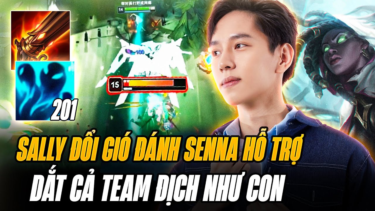 Sally Đổi Gi&oacute; Đ&aacute;nh Senna Hỗ Trợ Chơi Bao S&acirc;n Gom Nhẹ 200 Hồn Out Tầm Đ&aacute;nh Dắt Cả Team Địch Như Con