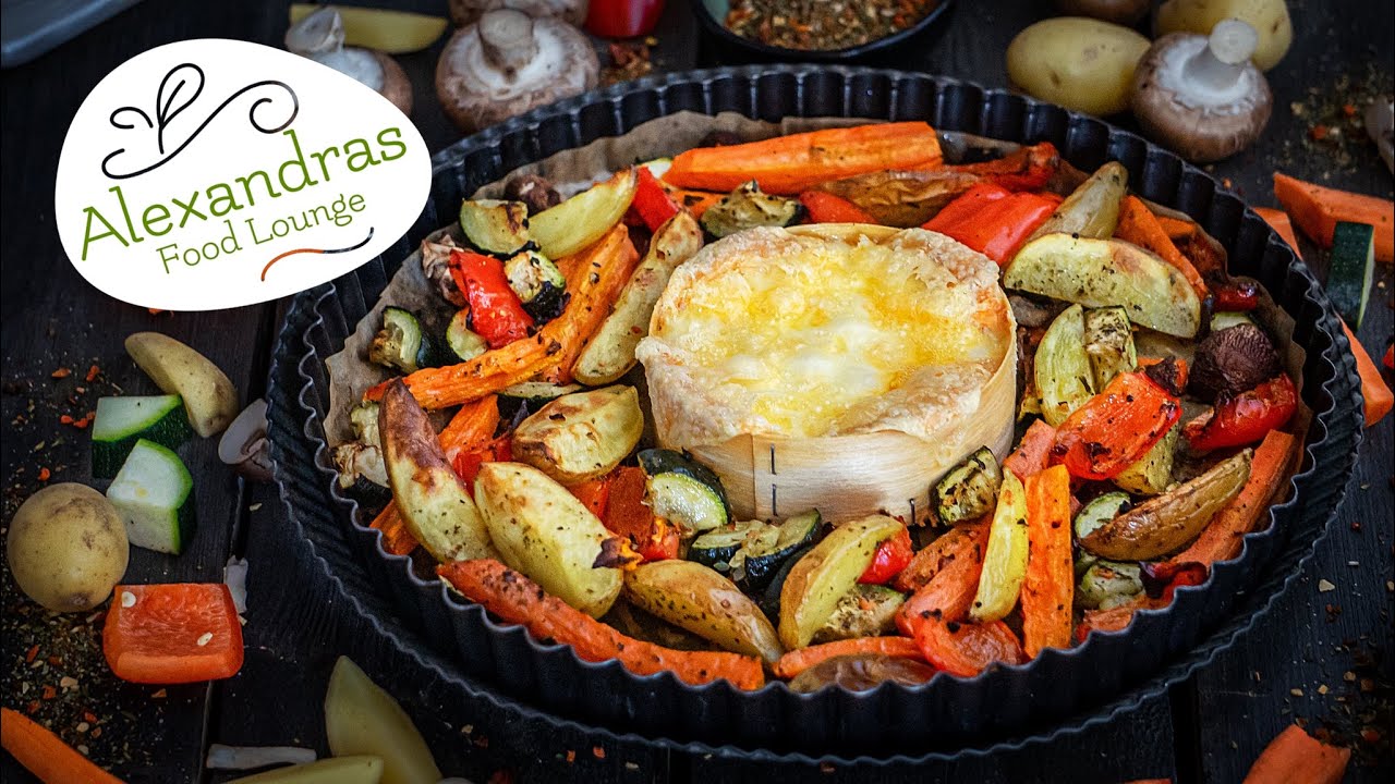 So leckeres Ofengemüse mit Ofenkäse/🤤🤤🥰 #ofengemüse#ofenkäse#einfacherezepte#schnellekueche