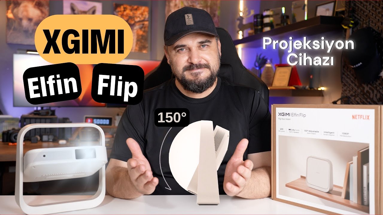 XGIMI Elfin Flip Kitap Boyutunda Güçlü Projeksiyon Cihazı
