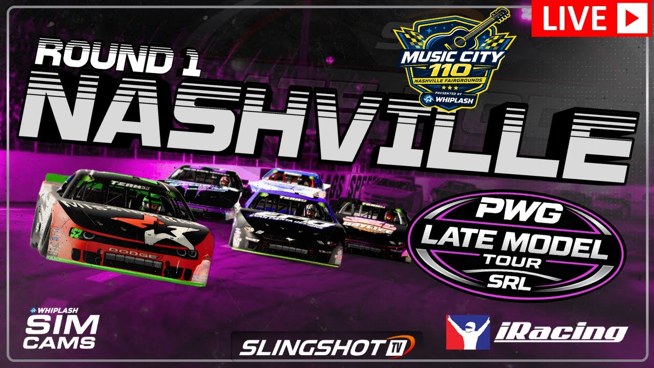 iRacing Late Model Stocks Live | Nashville Fairgrounds— Short Track Chaos | SRL PWG LMS Tour 1/10