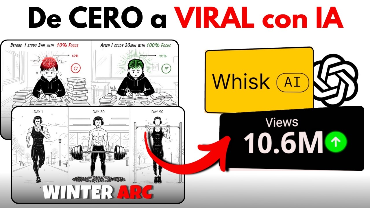 Como Crear Videos VIRALES de motivación Con IA (FACIL Y RAPIDO)