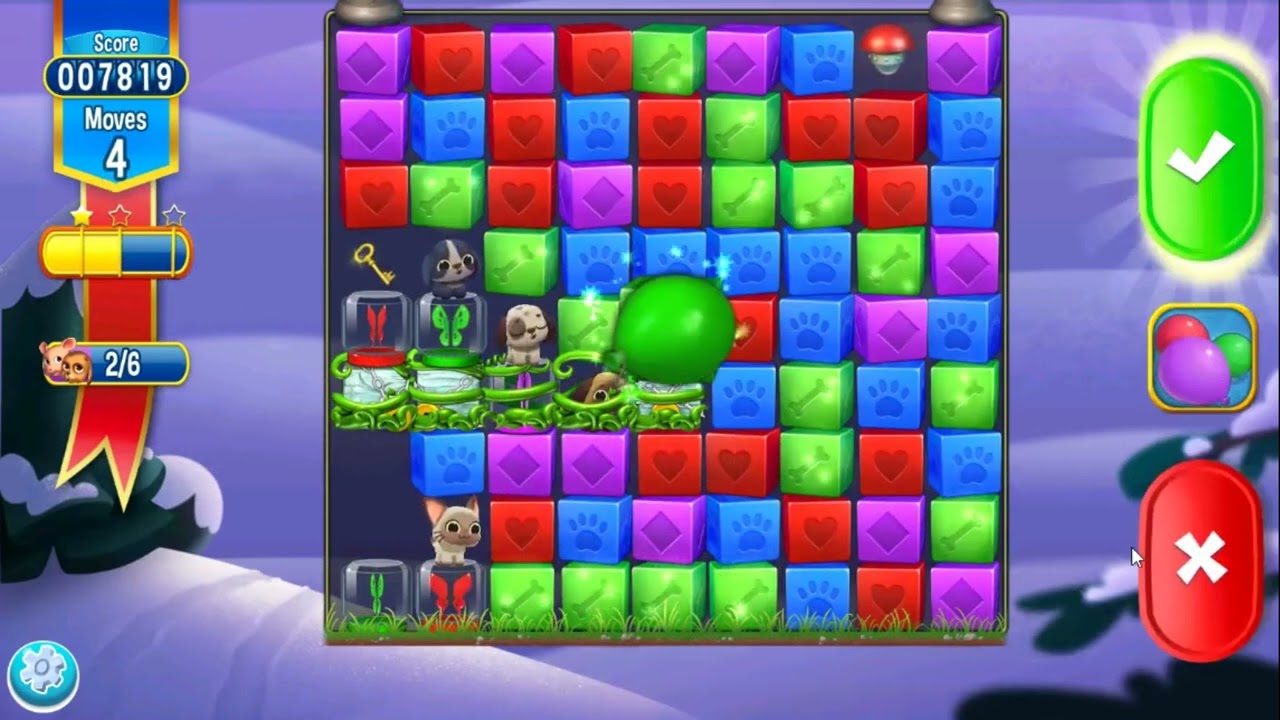 Pet Rescue Saga Level 6093 - NO BOOSTERS | SKILLGAMING ✔️