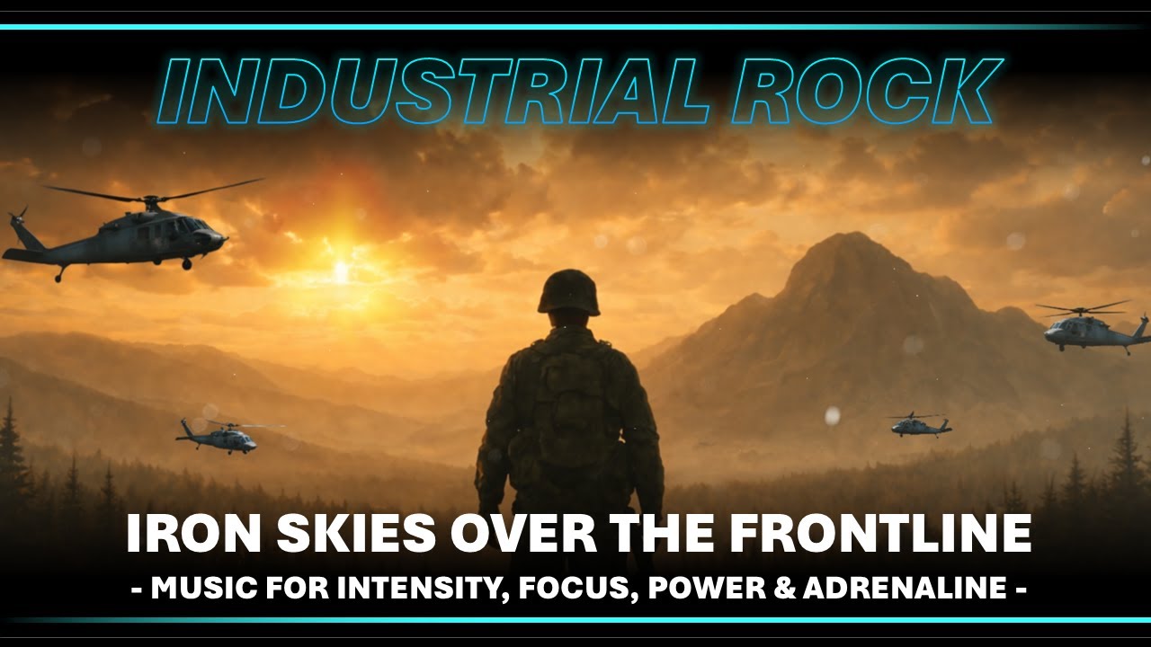 🧠 Industrial Rock 🎧 Iron Skies Over the Frontline - Music for Intensity, Focus, Power & Adrenaline