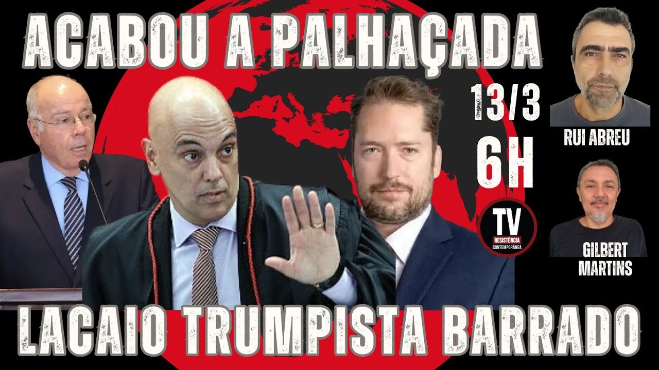 [AO VIVO] APÓS MANIFESTAÇÃO DO ITAMARATY, MORAES NEGA VISITA DE ASSESSOR DE TRUMP A BOLSONARO (13/3)