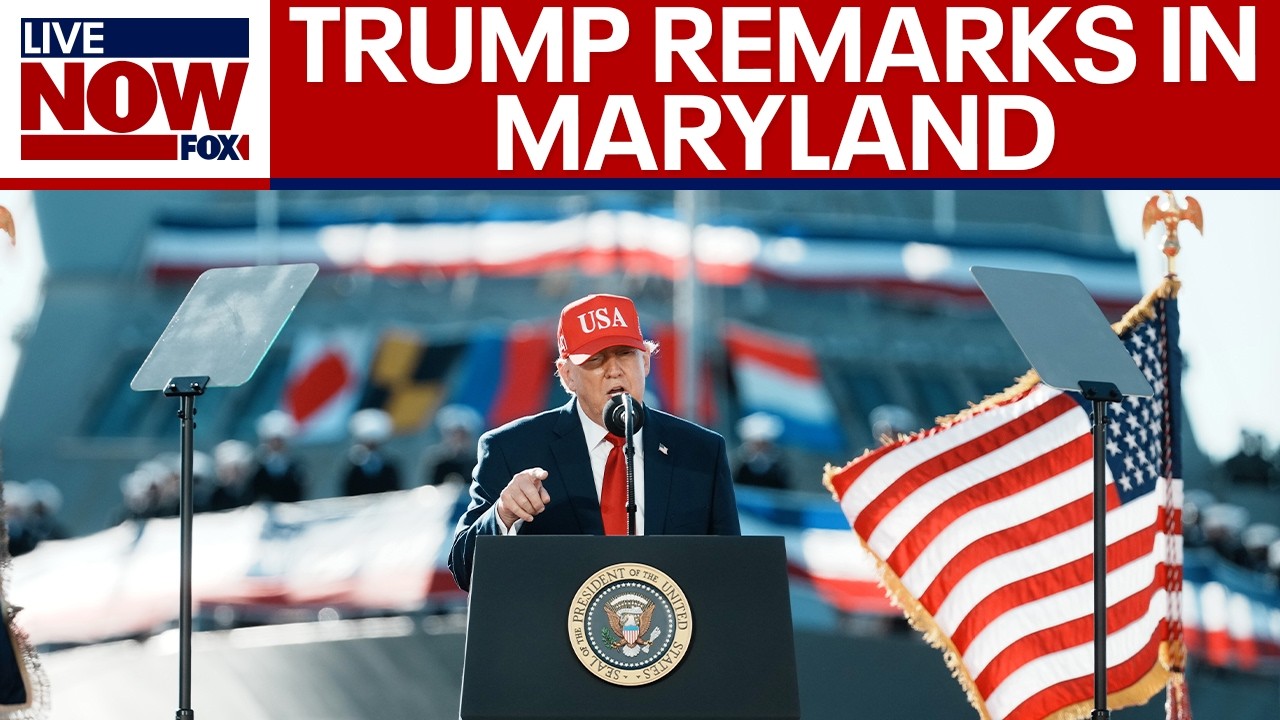 W CAŁOŚCI: Prezydent Trump wygłasza przem&oacute;wienie w Maryland