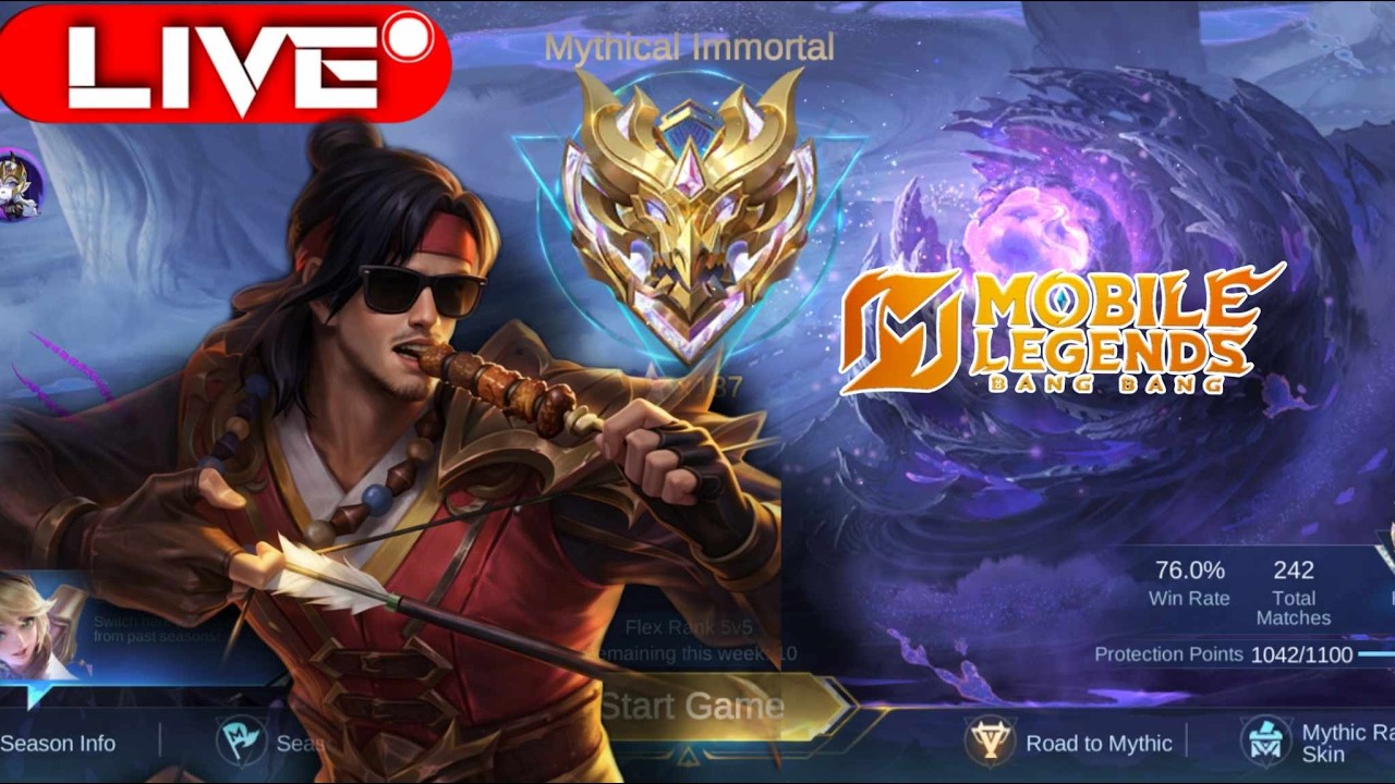 LIVE MLBB :  Solo Rank id 100 ดาว