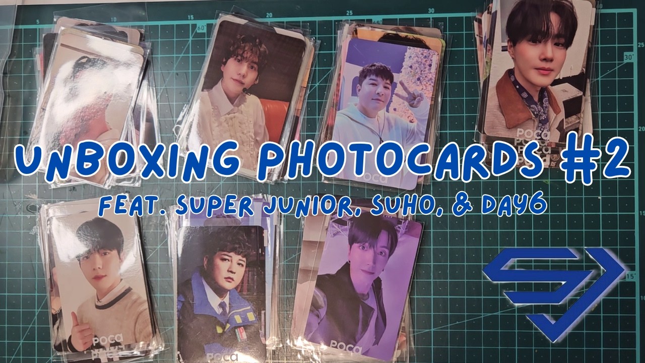 Unboxing a Pocamarket order staring Super Junior, feat. Suho, & Day6 | Photocard Unboxing #2