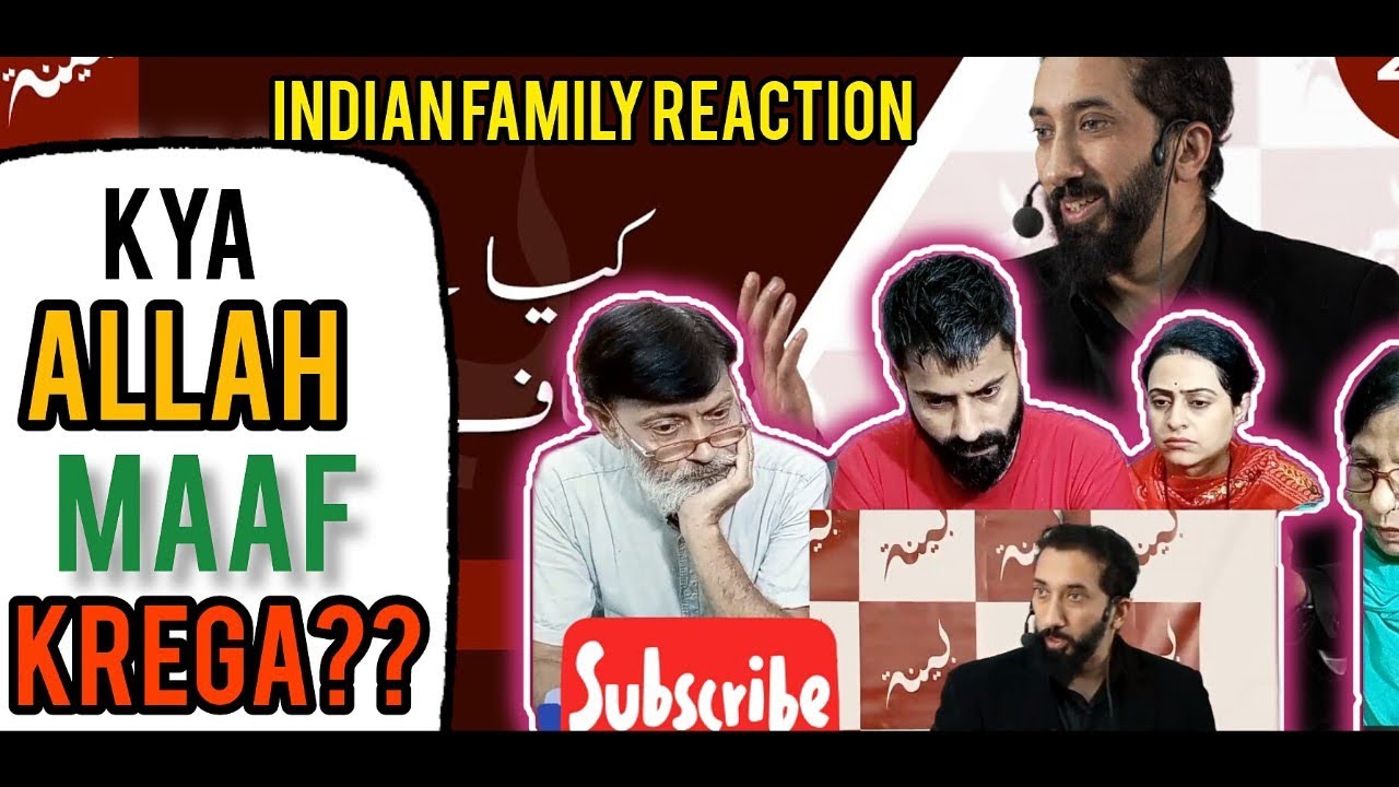 Indian family Reaction on kya allah maaf karega | Nauman Ali khan | educational |teaching | lessons