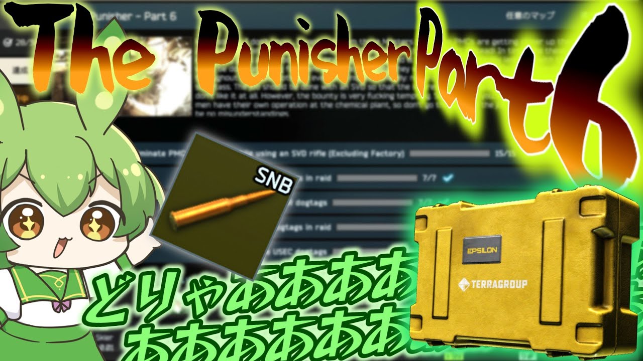 【EFT】胴体に2発叩き込め！パニッシャーPart.6の主役はSNB弾だぁぁぁああ！【ずんだもん】