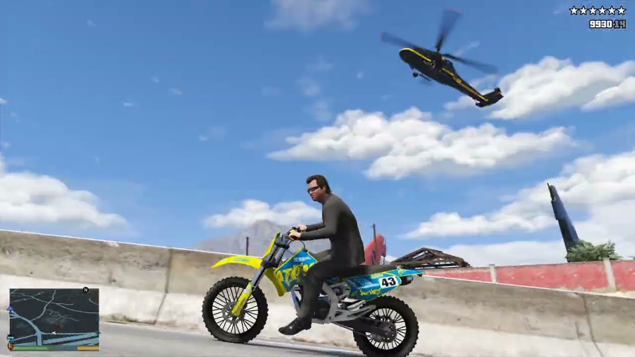 GTA 5 - CIA Ambush on Michael + Ten Star Escape