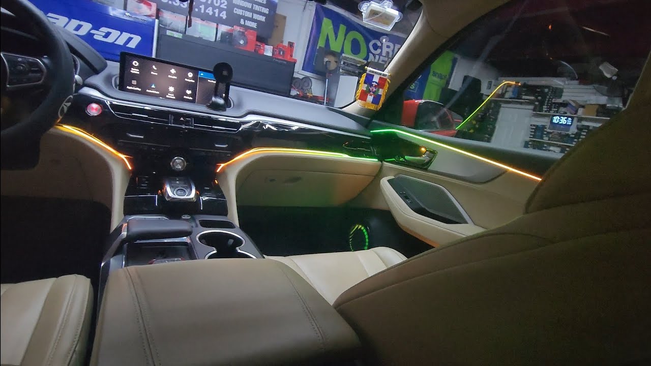 Установка подсветки салона Acura MDX 2023
