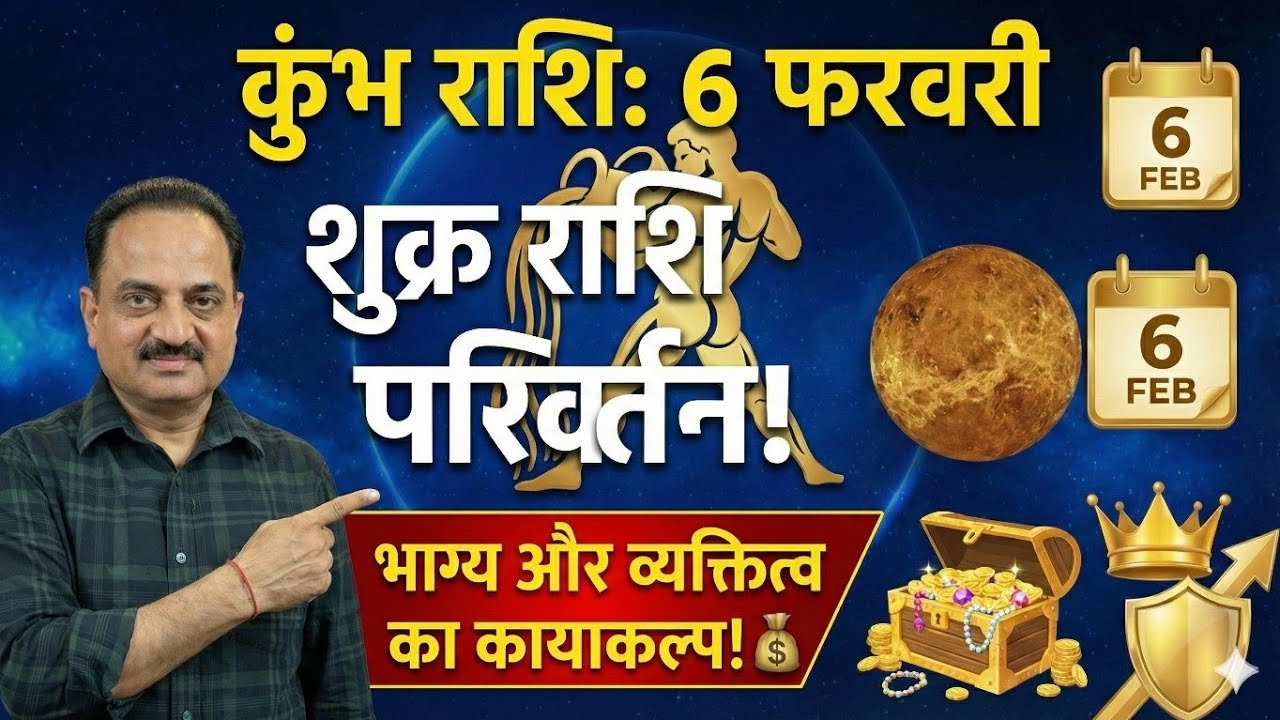 Kumbh Rashi 6 February: आपके चेहरे और किस्मत का कायाकल्प! | Lagna Me Shukra + Rahu #kumbh #aquarius