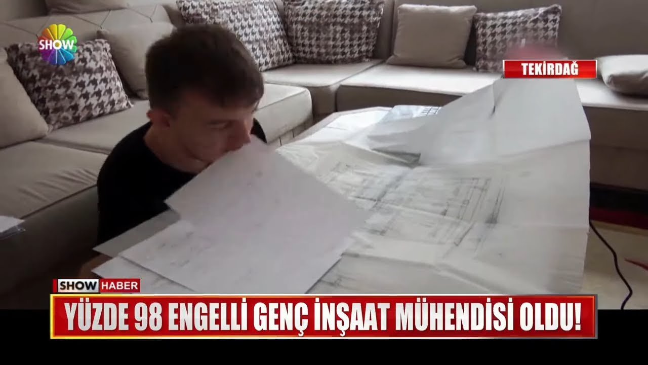 Yüzde 98 engelli genç İnşaat Mühendisi oldu!