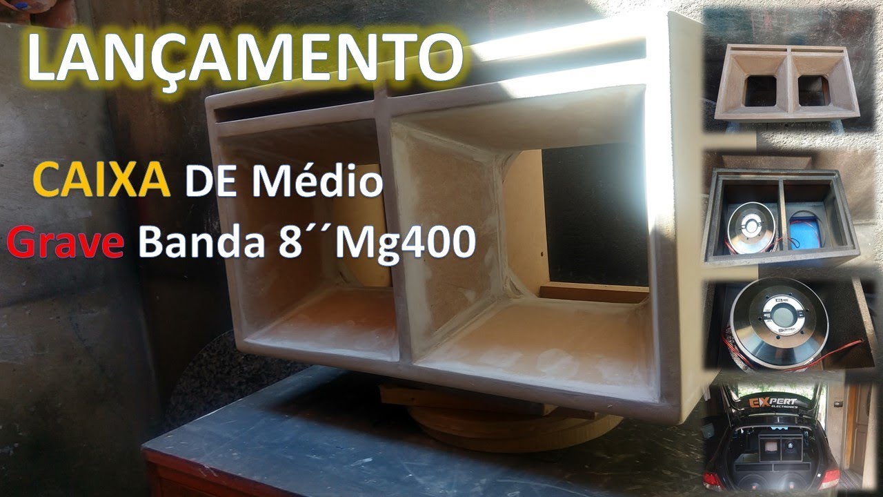 COMO FAZER CAIXA DE MÉDIO GRAVE 8´´ BANDA, TRITON ,JBL, EROS, 7DRIVER, OVERSOUND, HINOR, ETC.