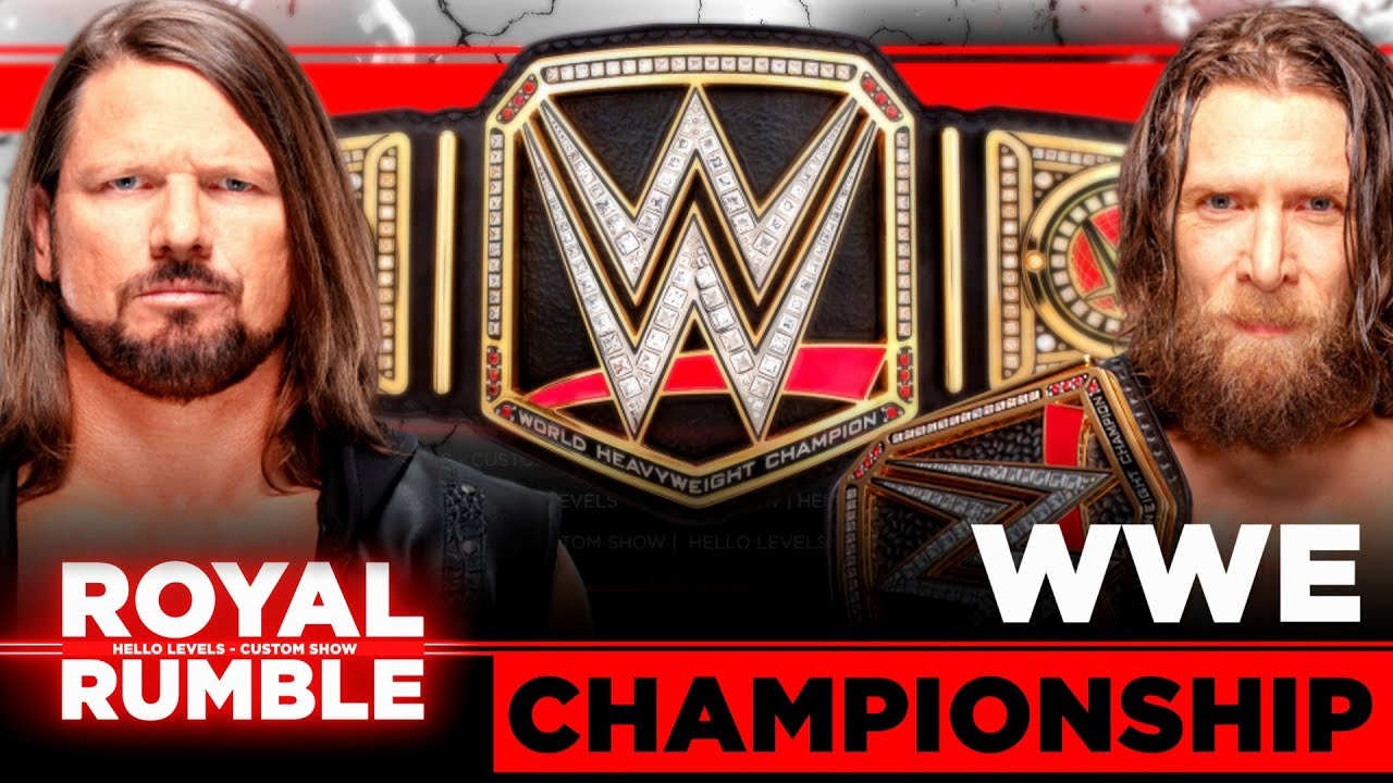 WWE 2K19 Daniel Bryan vs AJ Styles | Royal Rumble 2019 Match