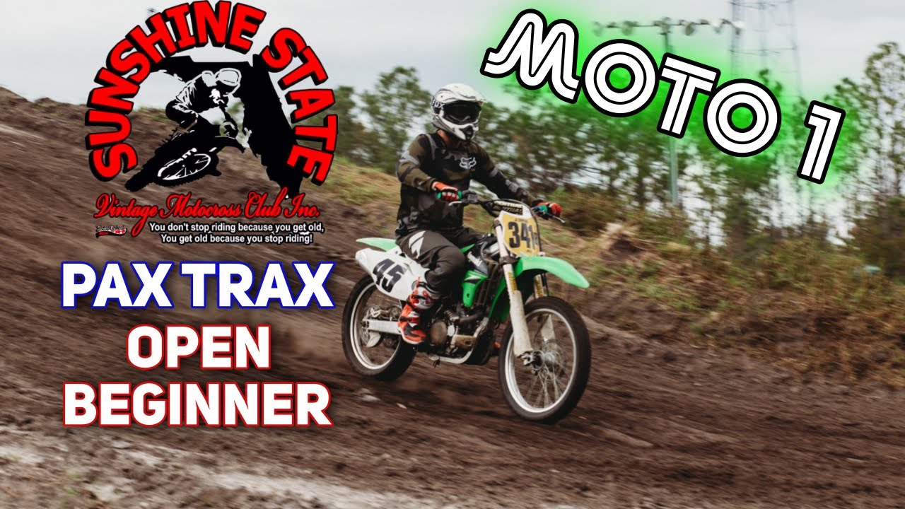 Pax Trax Vintage MX Weekend! Open Beginner Class - Moto 1