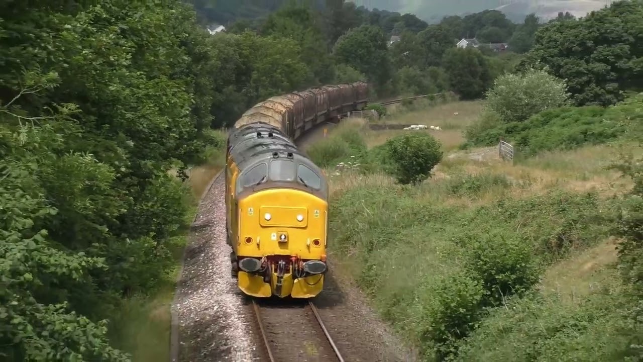 97303 37405 PLUS 56078 Work 6C55 Aberystwyth to Chirk Logs 08/07/23 | I Like Transport