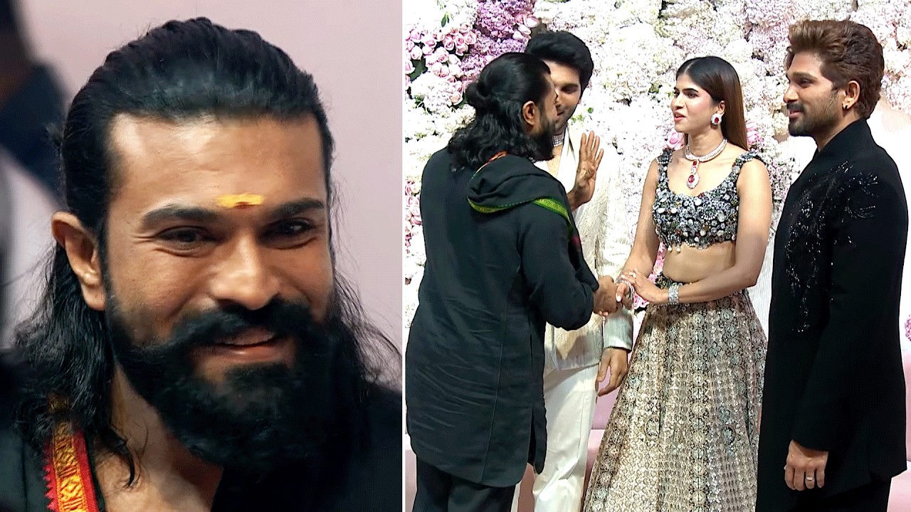 Ram Charan Visuals at Allu Sirish & Nayanika Reddy Pre Wedding Reception