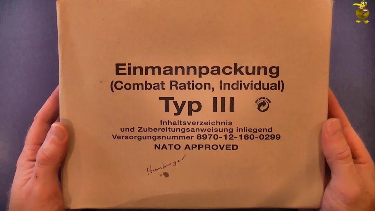 MRE Review - German Army Combat Ration - EPA Type III