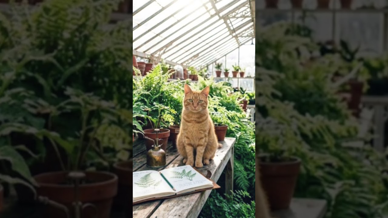 Sunny Botanist Greenhouse 🌿 Light Academia Lofi | Plant ASMR & Fresh Focus