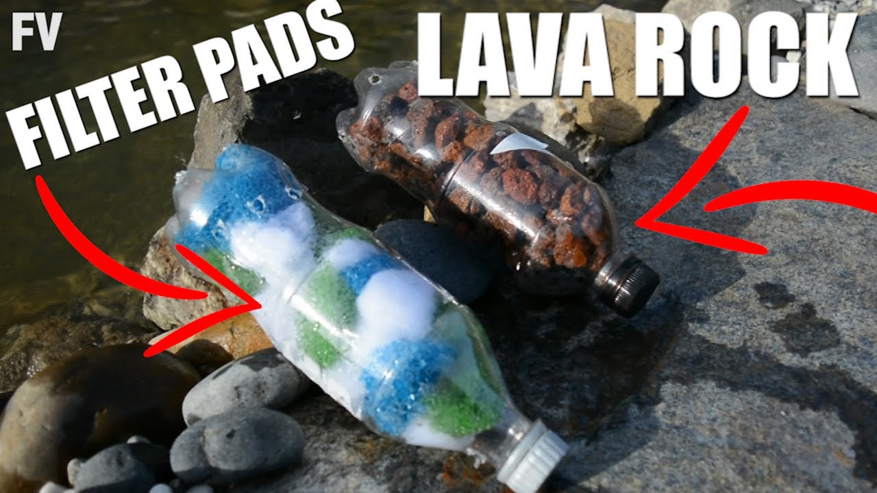Lava Rock VS Filter Pads -- BEST *DIY* Pond/Fish Tank Filters...