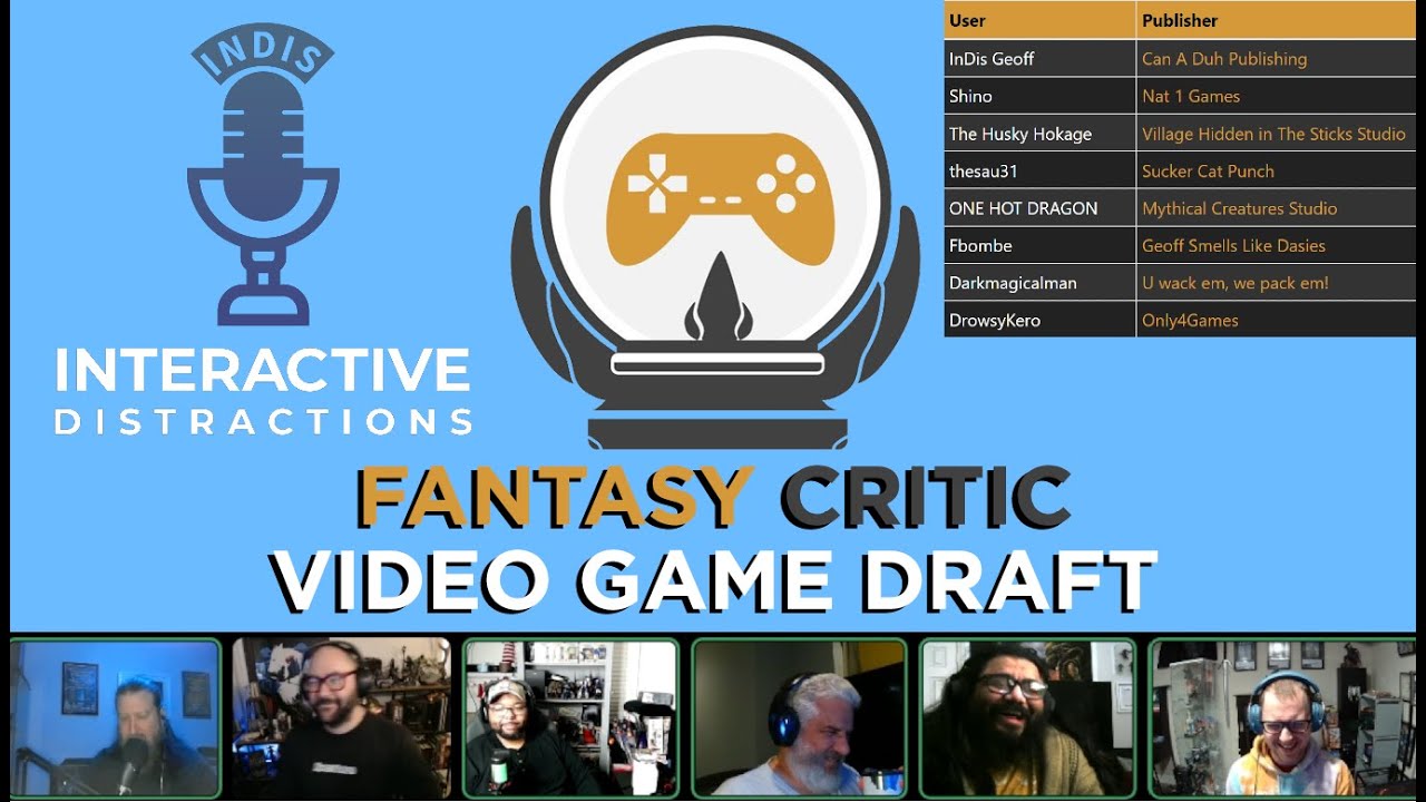 InDis Fantasy Critic 2026 Draft - Chaos!