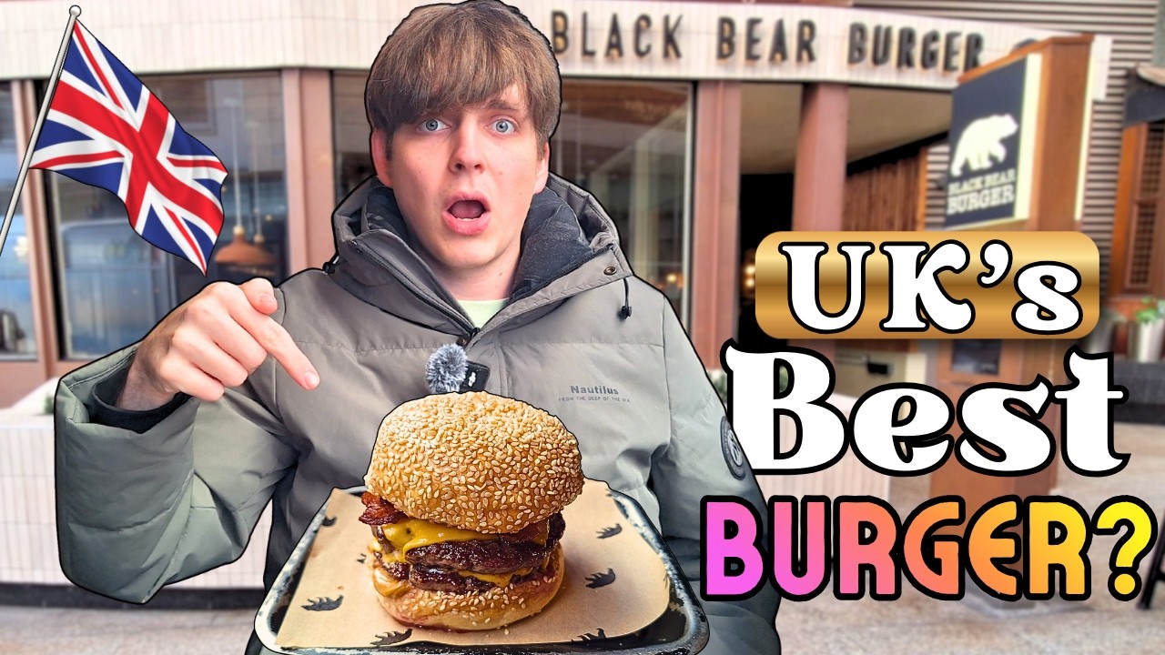 Американец пробует ЛУЧШИЙ БУРГЕР В ВЕЛИКОБРИТАНИИ!!!