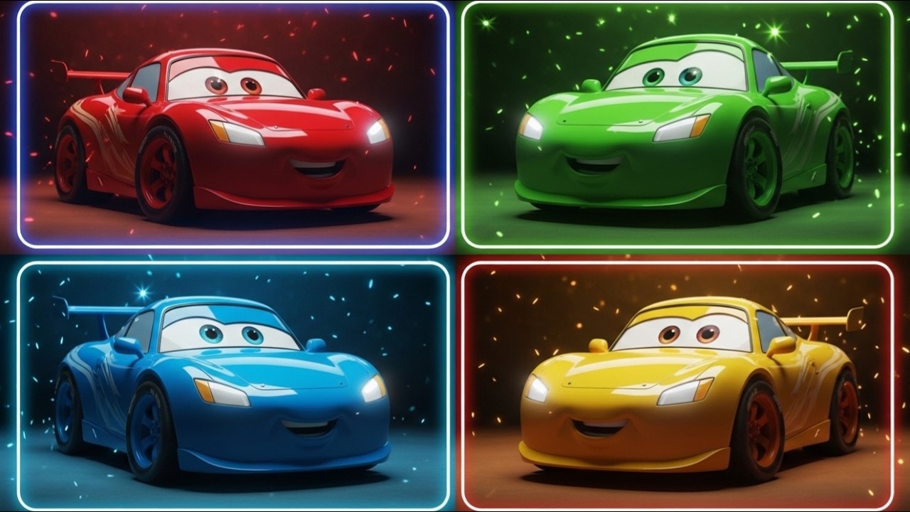 Lightning McQueen Color Edit &ndash; Funny Meme Remix