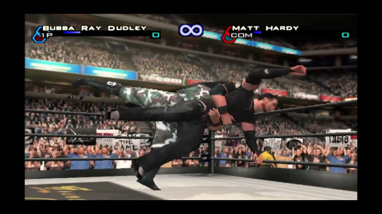 WWF Smackdown! Just Bring It - PS2 Gameplay -  Bubba Ray Dudley vs Matt Hardy