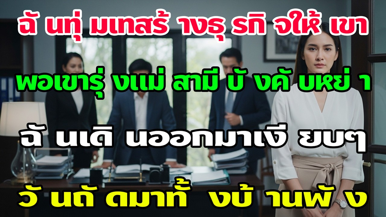 ฉันทุ่มเทช่วยสามีสร้างธุรกิจจนสำเร็จ แต่พอเขารุ่ง แม่สามีบังคับหย่า—วันถัดมาครอบครัวพัง