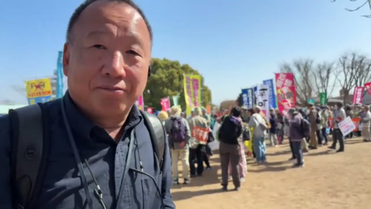 大島九州男チャンネル がライブ配信中！建軍駐屯地ミサイル配備反対集会‼️