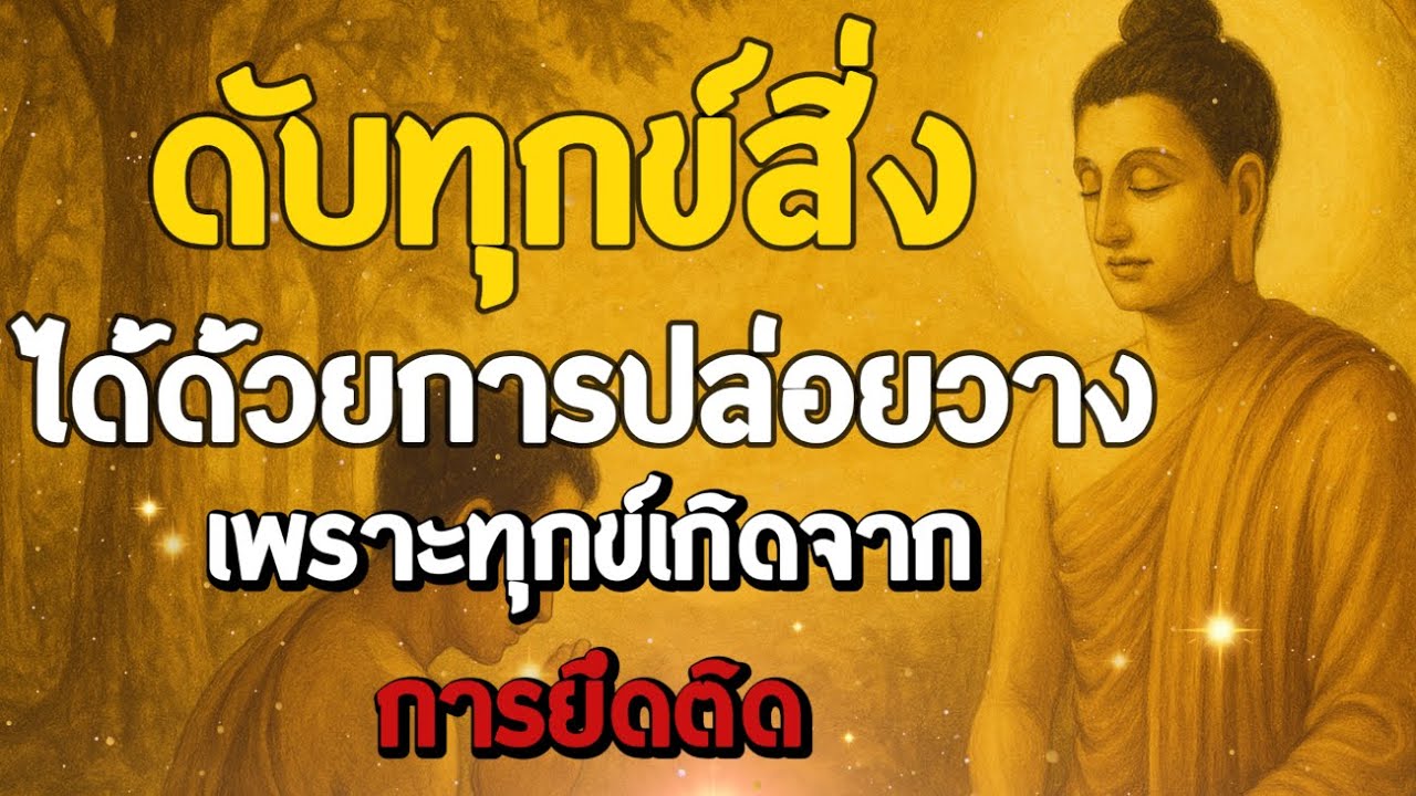 ธรรมะสอนใจ : Ep267 : ดับทุกข์สิ่งได้ด้วยการปล่อยวาง เพราะทุกข์เกิดจากการยึดติด