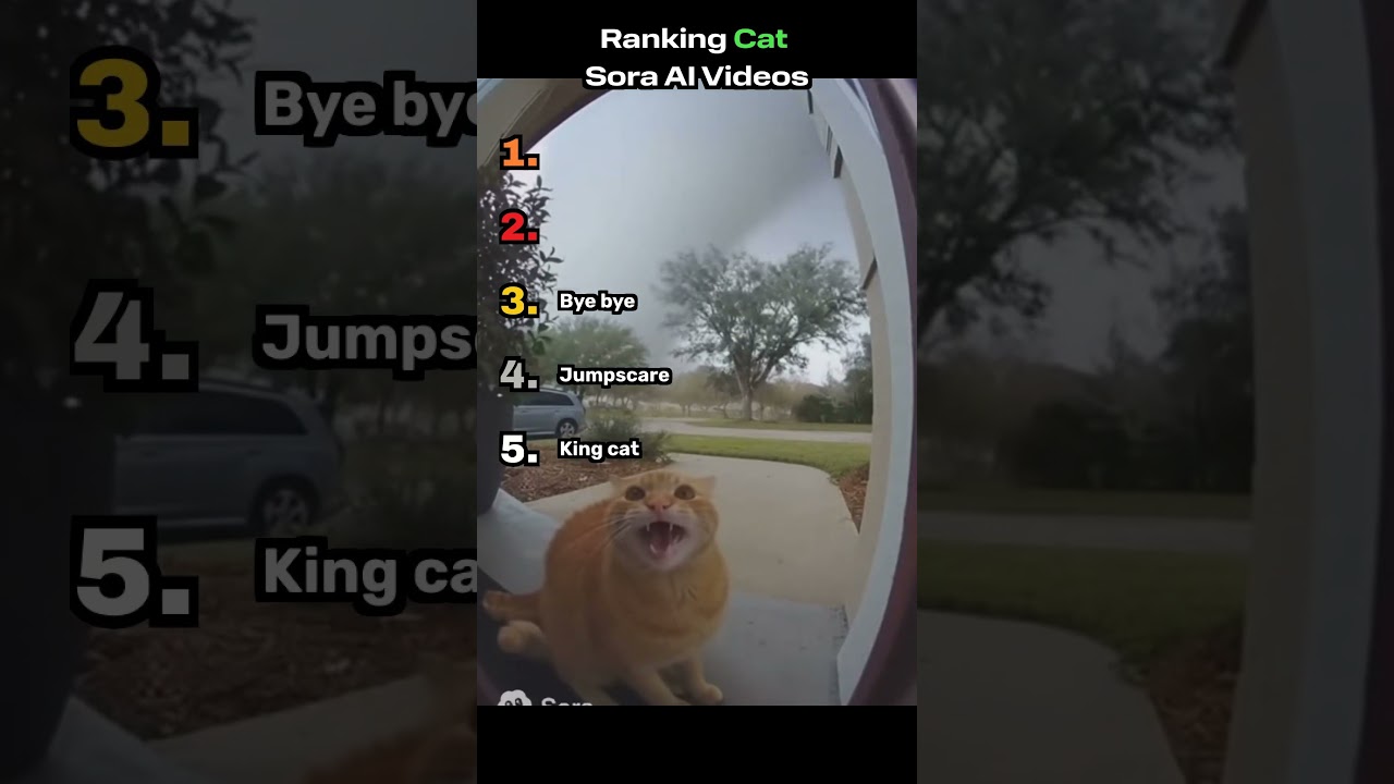 Ranking Cat Sora AI Videos 
