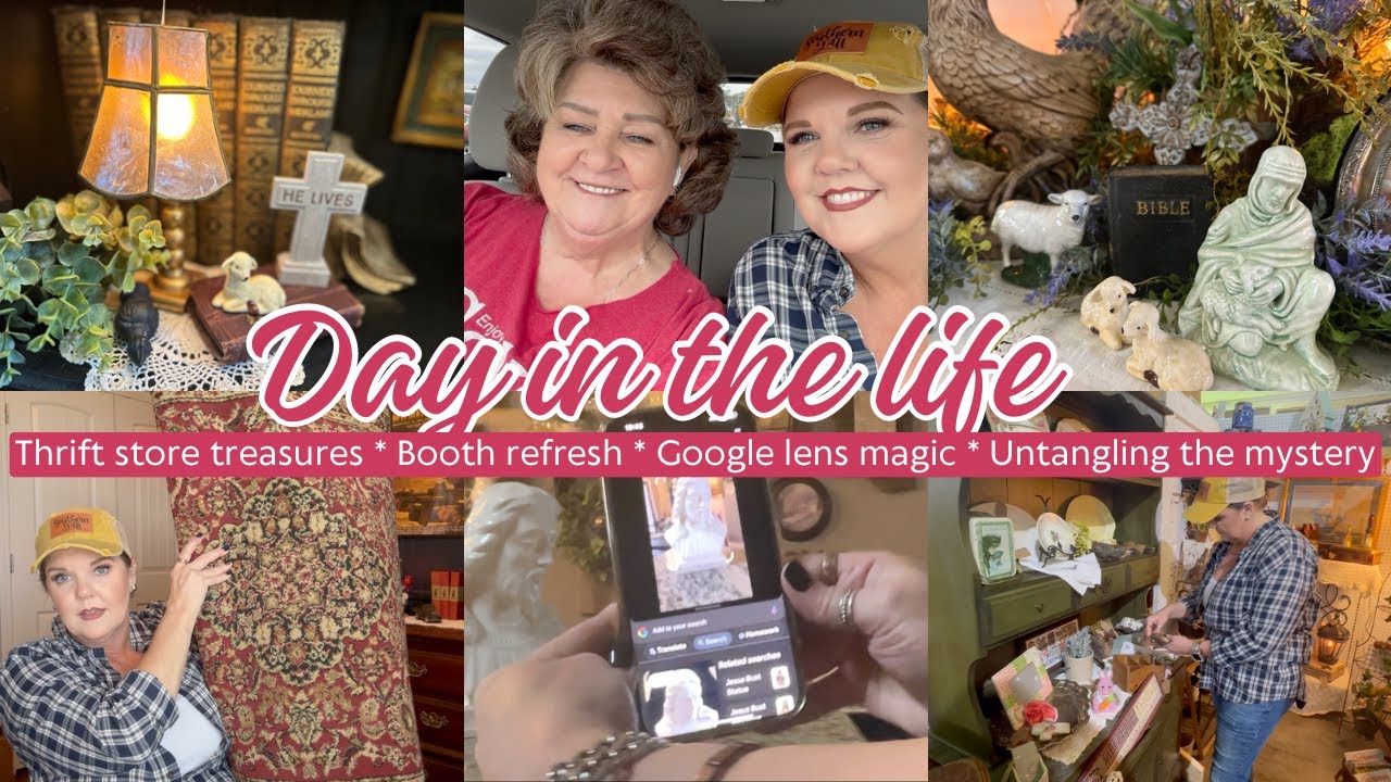 Clearing up some confusion + 2 THRIFT HAUL, Booth refresh, & Easter decor. #thrifthaul