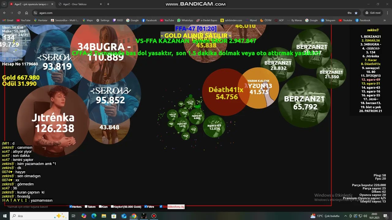 #AGARZ DEATH41 SERİ GB+FFA 1 DE OYNAMA DEĞİŞİKLİK OLSUNNN :)
