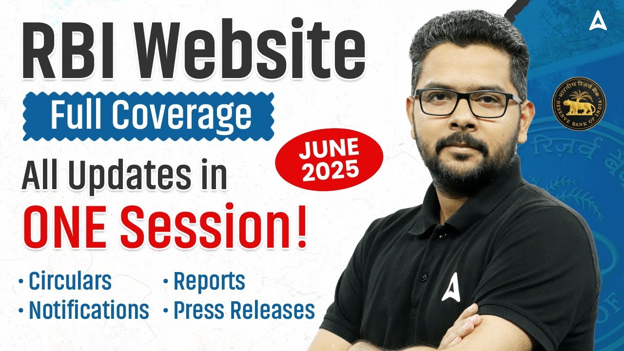 June 2025: RBI Website Full Coverage | All Updates in One Session | By Veer Ashutosh
