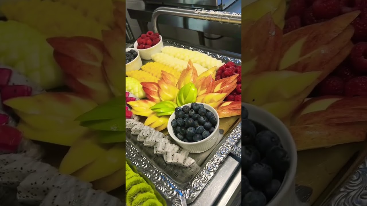 Exotic fruit Platter 🍇🍎🍏🍍🍊🥝🫐