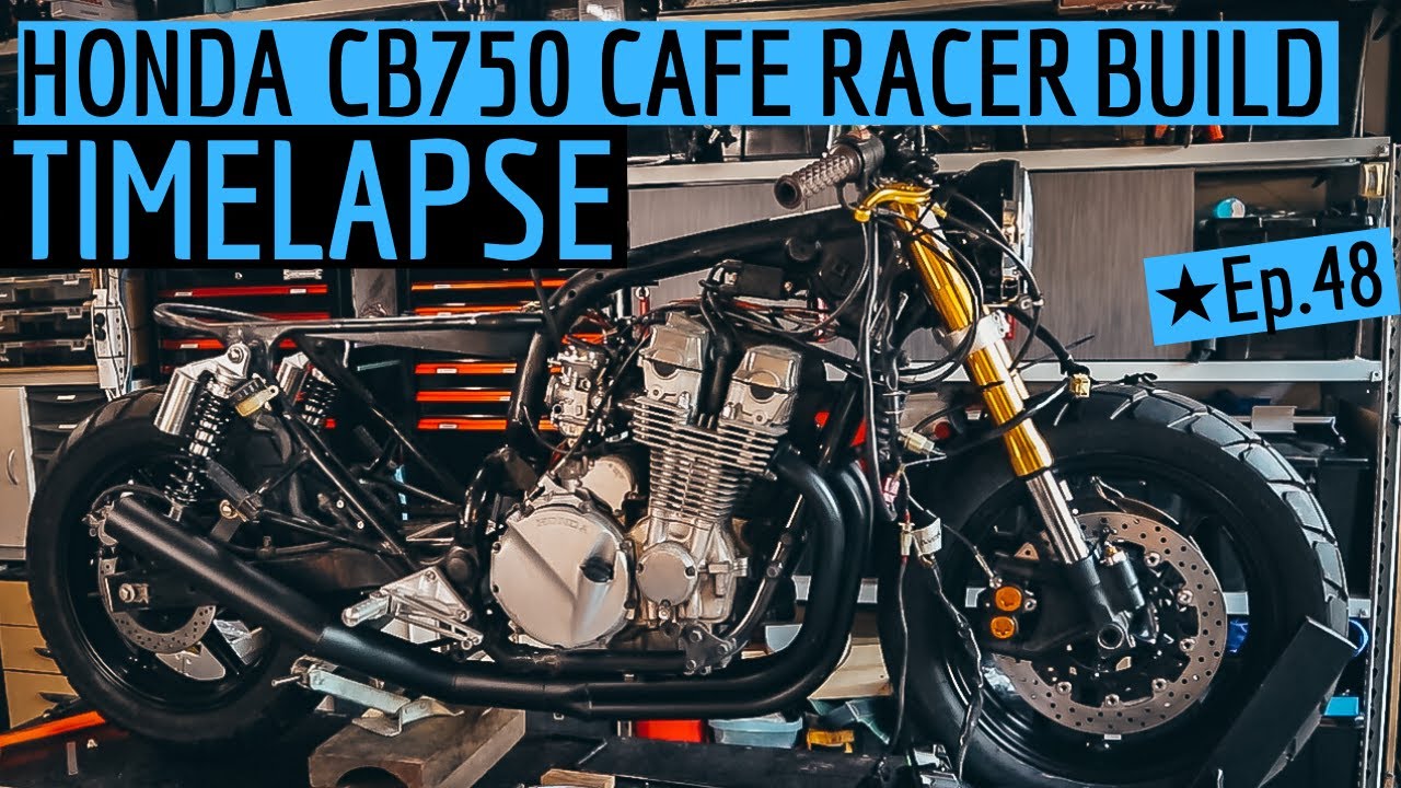 Honda ★ CB750 Cafe Racer Build TIME LAPSE - From the Beginning