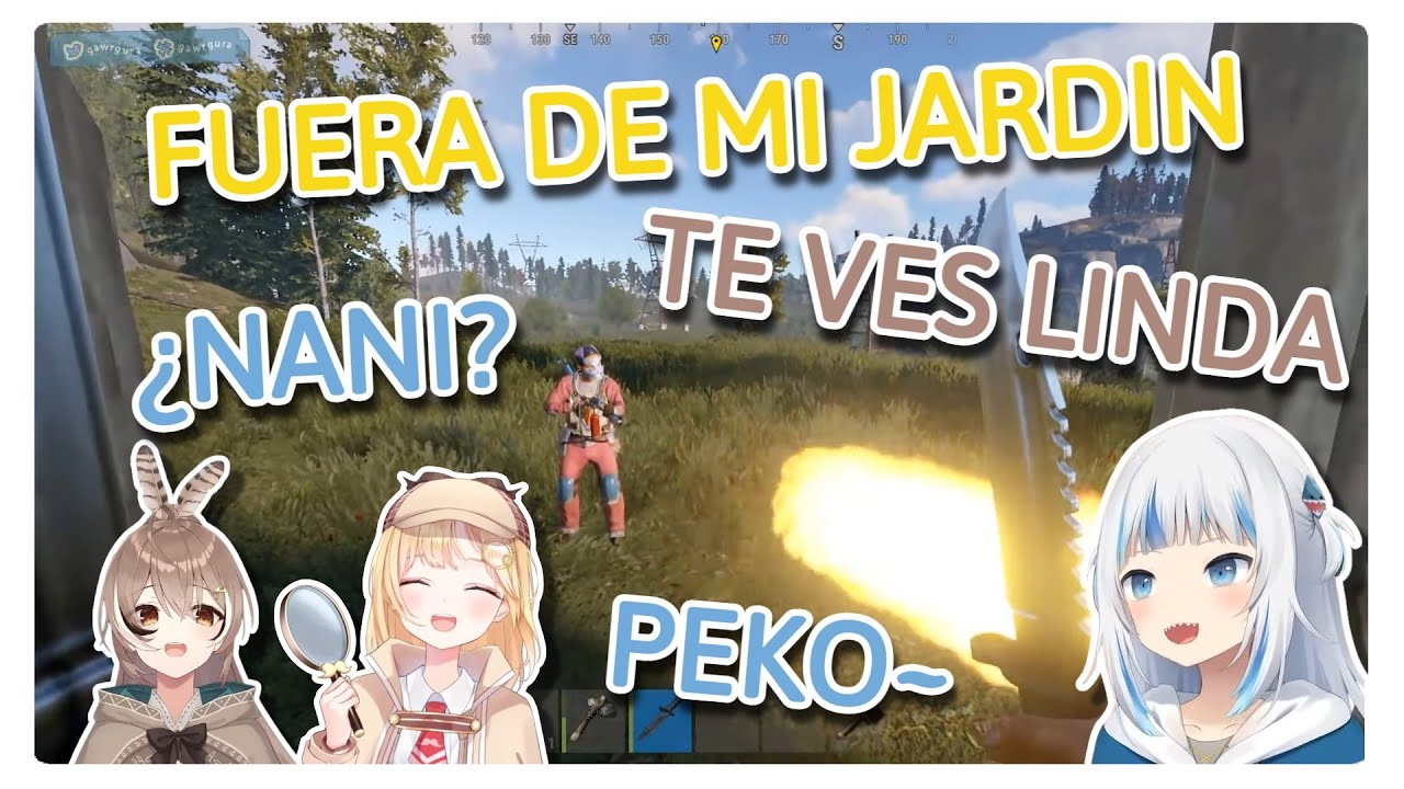 Gura es amenazada por Pekora, molesta a Ame y Mumei pierde su casa [HololiveEN][Sub Español]