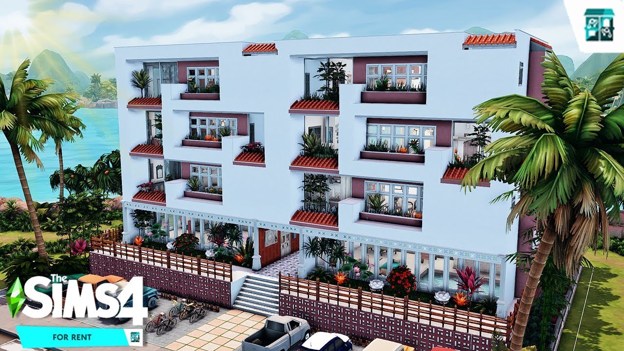 APARTMENT COMPLEX - FOR RENT - THE SIMS 4 - STOPMOTION - NO CC