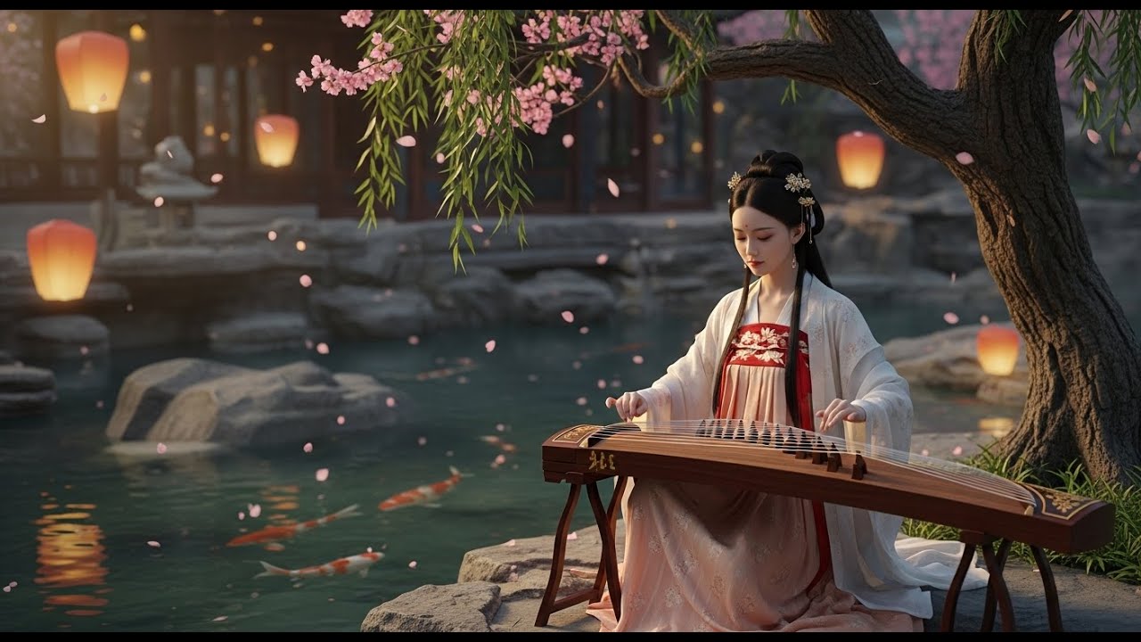 幽梦古韵 | 夜色微醉 风中听雪 ♫天籁无声 • 古筝 二胡 • 花影居