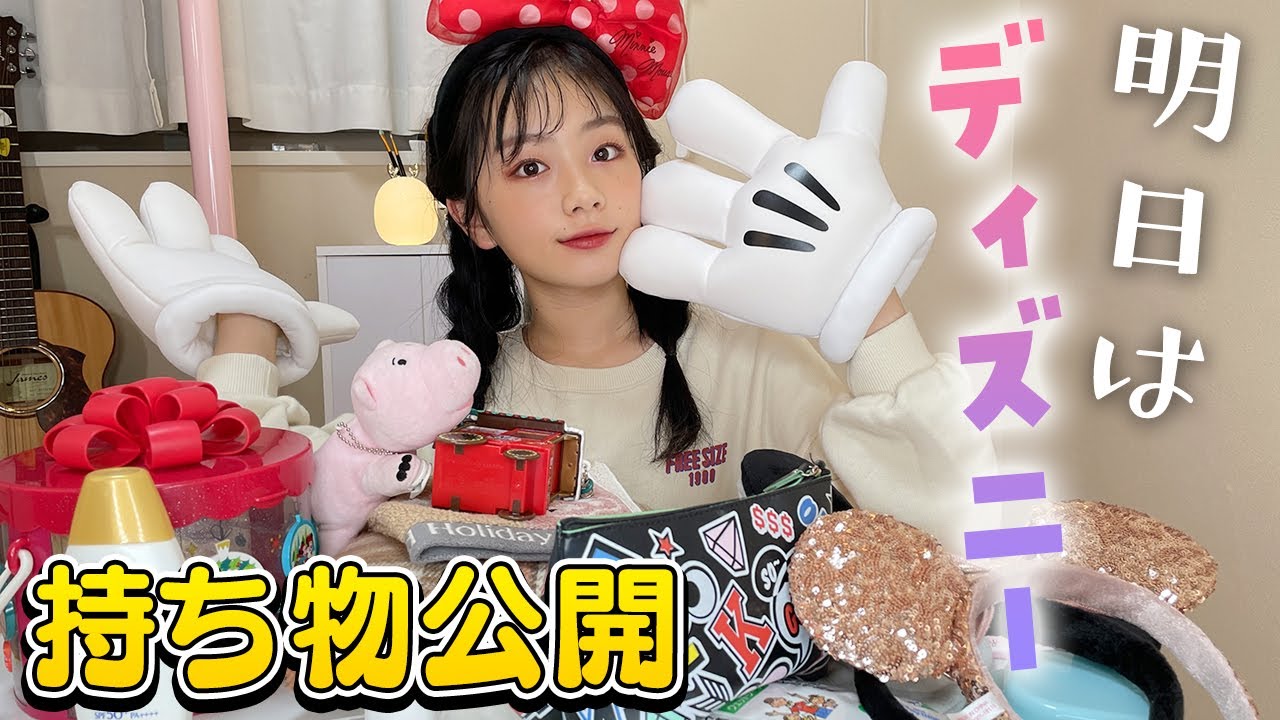 明日ディズニーランドへ行くので持ち物を紹介♪冬のインパ！ワクチン検査パッケージでGO！