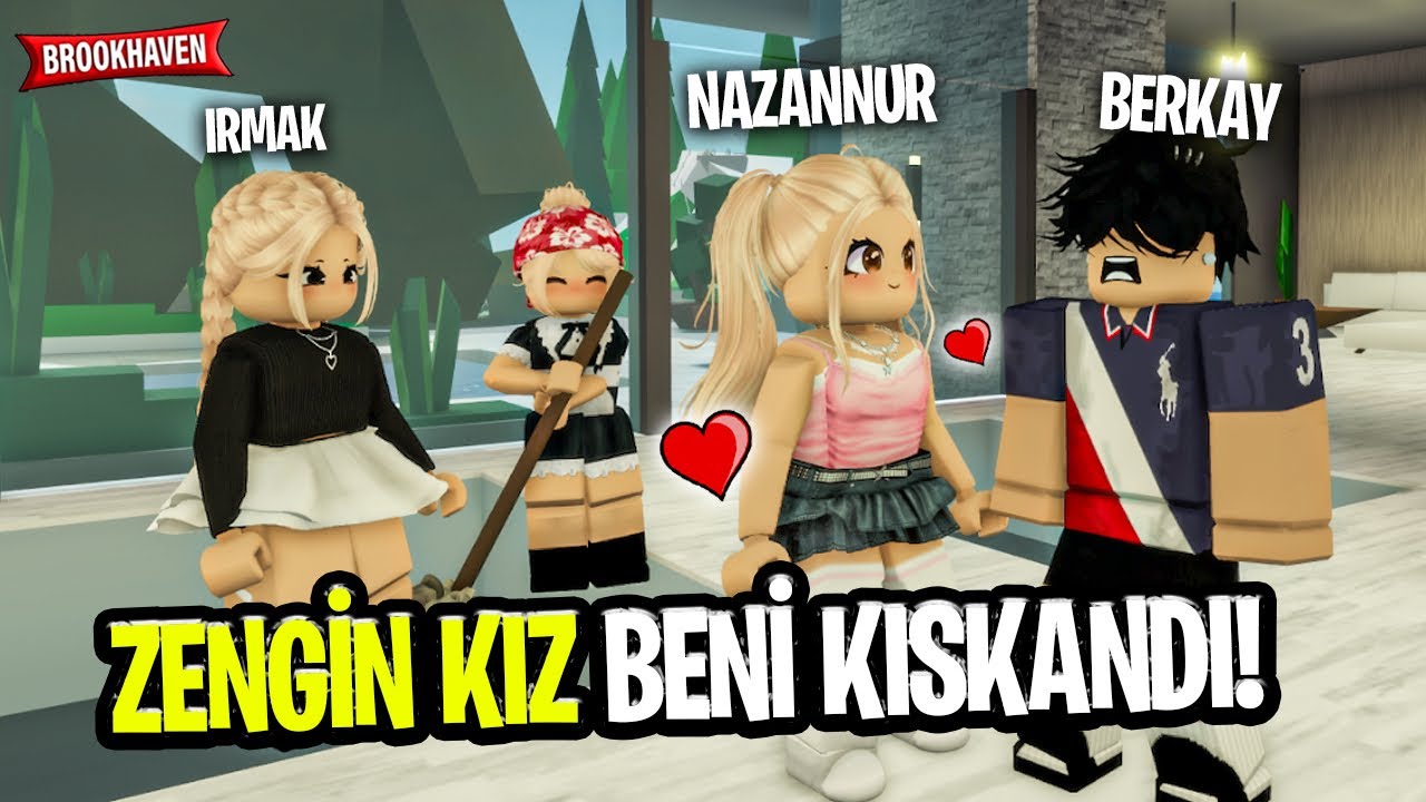 ZENGİN KIZ HİZMETÇİNİN KIZINI KISKANDI! 😱 roblox brookhaven 🏡rp