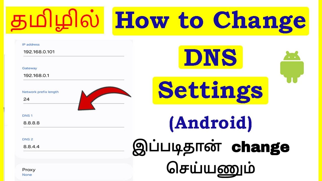 How to Change DNS Settings in Android Mobile Tamil | VividTech