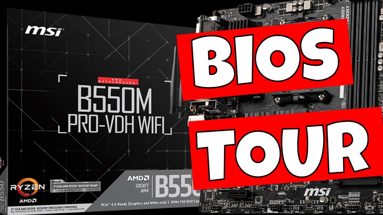 MSI B550 Pro VDH Wifi BIOS UEFI Walkthrough Tour & OC Features