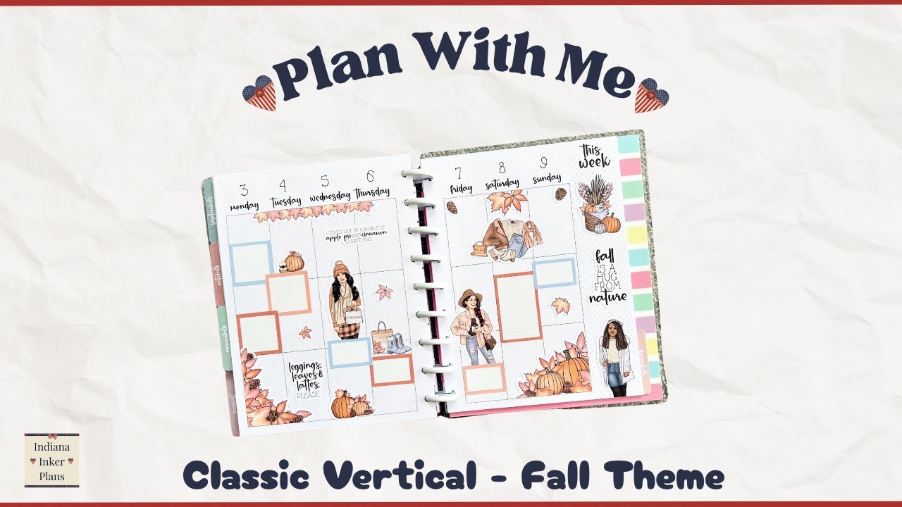 Plan With Me - Fall Girls - Classic Kellofaplan Planner
