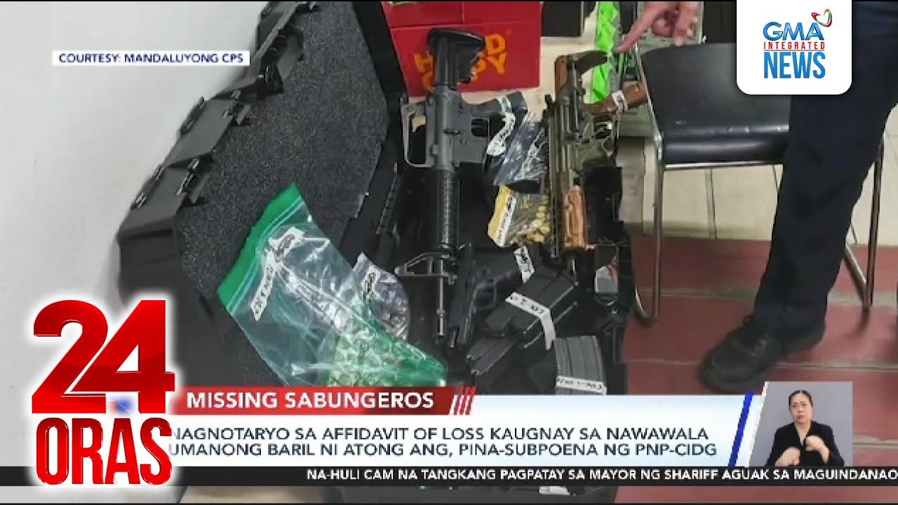 Nagnotaryo sa affidavit of loss kaugnay sa nawawala umanong baril ni Atong Ang... | 24 Oras