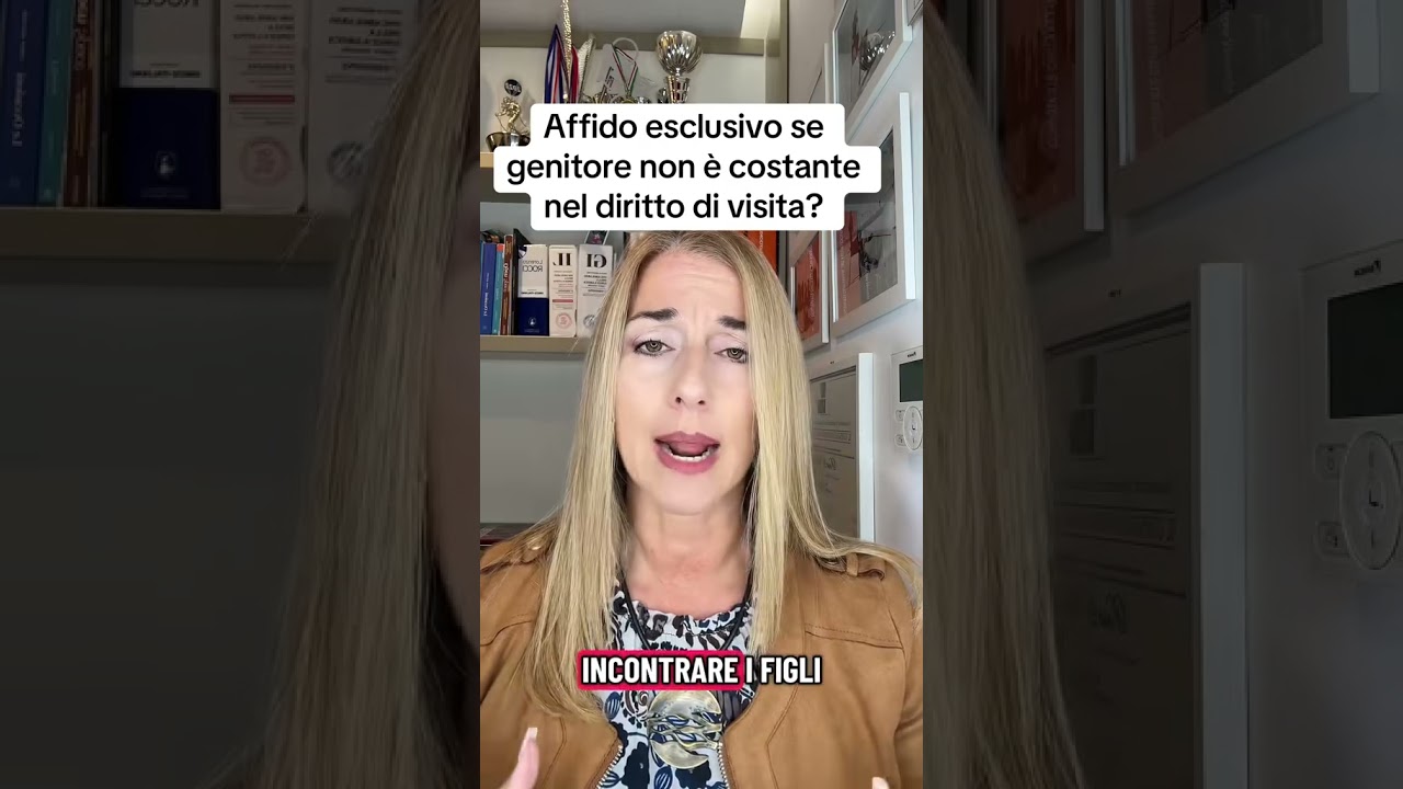 Affido esclusivo se genitore non &egrave; costante nel diritto di visita?